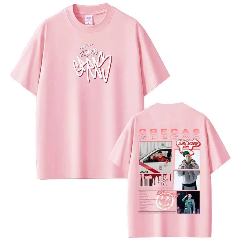 Rapper Grecas Tour 2026 Album Print T-shirts Men Women Fashion Hip Hop T-shirt Casual Short Sleeve Cotton Tee Shirt Streetwear