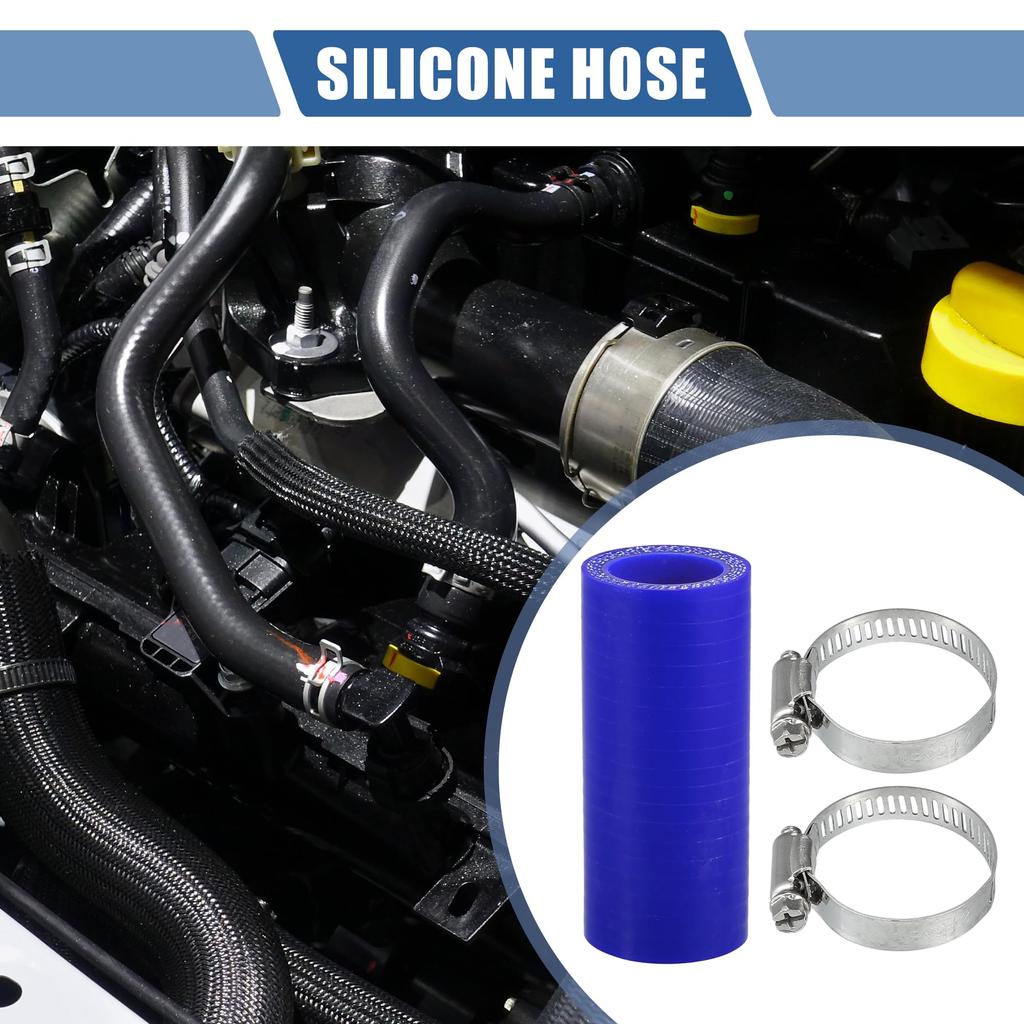 X AUTOHAUX 1 комплект Длина 76 мм Внутренний диаметр 22 мм Синий силиконовый шланг Силиконовая трубка Шланг интеркулера Турбо Впускной шланг Хомут в комплекте Шланг подогревателя впуска