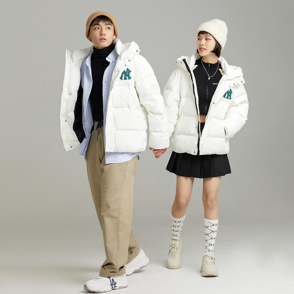 New MLB Down Jacket Cropped Unisex White 3ADJB0626-50IVS
