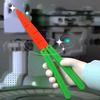 Складные 3D Пластиковые Аниме Реквизиты, Подарок на Хэллоуин, Рождество, День Рождения, Декорация для Игр на Открытом Воздухе, Ролевых Игр (Не заточенный)