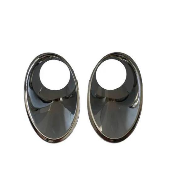 Для Megane Mk3 III рамка противотуманной фары никель правая левая 2 шт.. Набор хромированных автомобильных аксессуаров Oem 261521021R