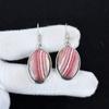 Natural Rhodochrosite Gemstone Antique Earrings 925 Sterling Silver Earring, Boho Silver Jewelry Dangle Earrings, Gifts For Women Gifts For Her