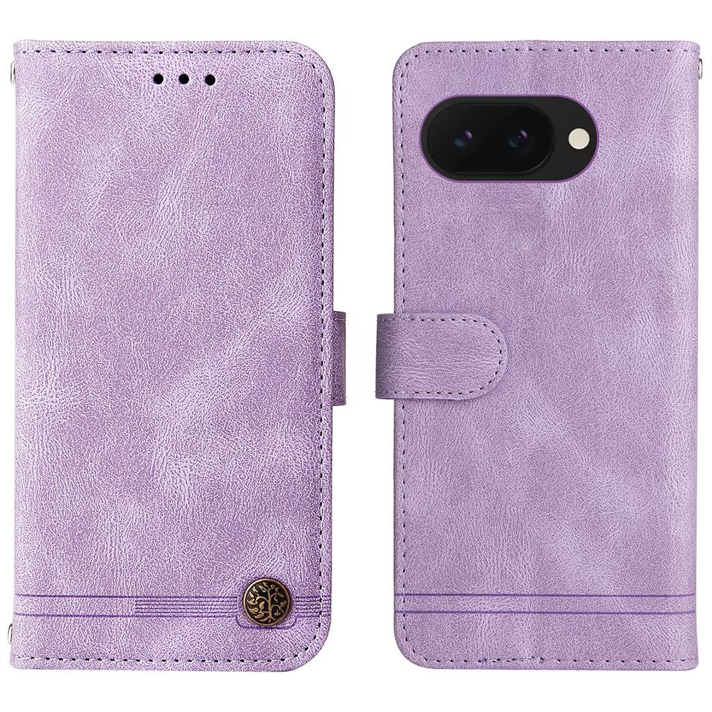 Кожаный чехол-кошелек для Google Pixel 9a, чехол для телефона с подставкой и ремешком, приятный на ощупь