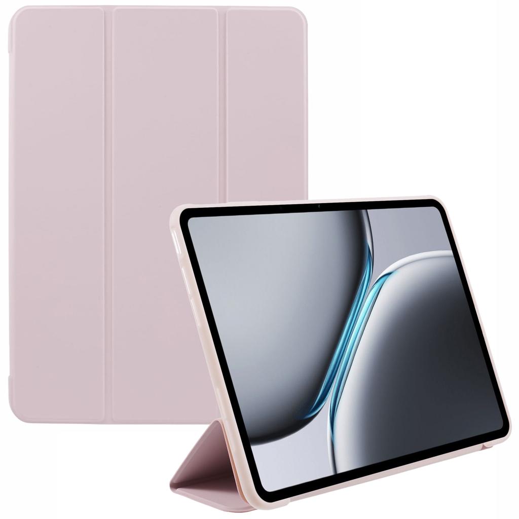 Чехол для OnePlus Pad 2 из ПУ кожи+силикона, трехскладная подставка, обложка для планшета