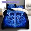 Viking battle axe  Pattern Bedding Quilt Set Quilt Cover Pillowcase Home Decoration  Gift (1 * duvet cover + 2 * pillowcase, without core)