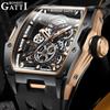 Bonest Gatti Watch Men's Luxury Mechanical Watch Name Watch Casual Double-sided Openwork Waterproof High-end Watch