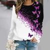 Autumn and Winter New Fashion Round Neck Long Sleeve Printed Elegant Casual Loose Hoodie