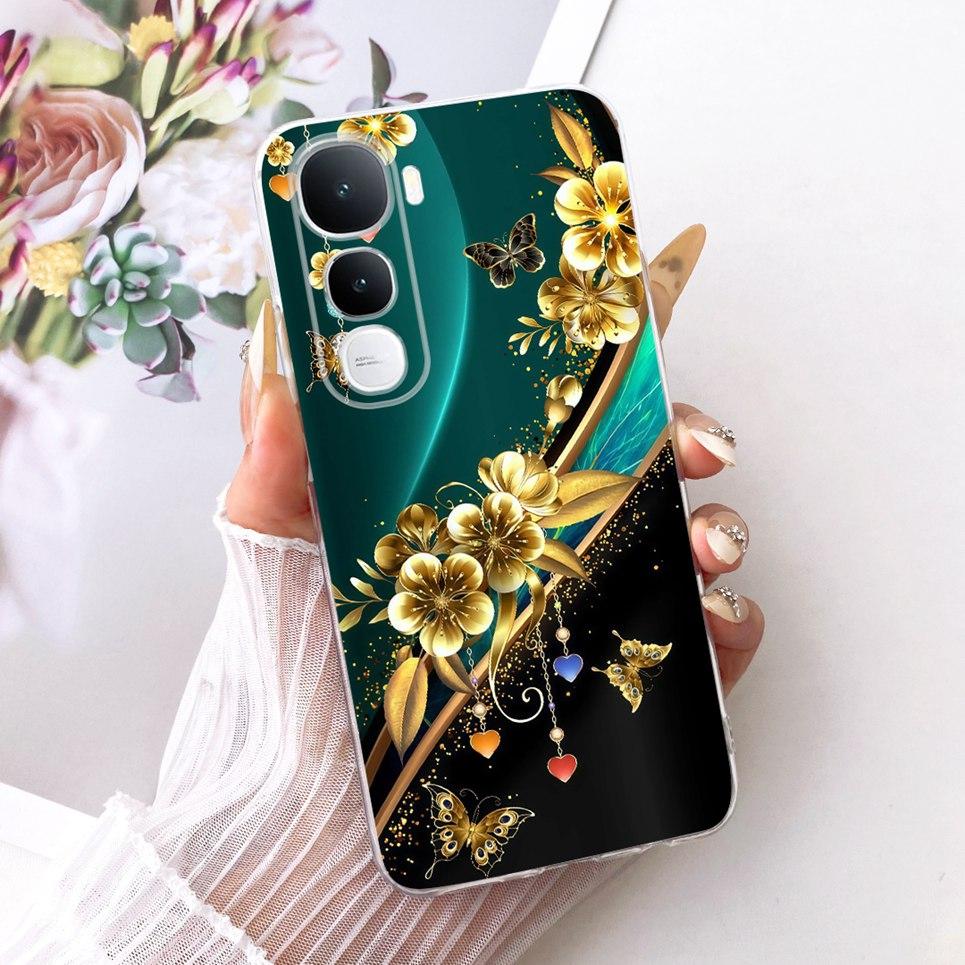 For Vivo Y400 4G 5G V2506 / Vivo Y400 Pro Phone Case Chinese Dragon Cute Cat Cartoon Pattern Casing Soft Clear Silicone Cover