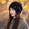 Korean Versatile Double C Warm Rabbit Hair Pile Hat Autumn and Winter Outdoor Leisure Windproof Wool Hat Big Head Fence Hook Hat