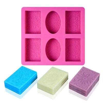 Кухня Креативные формы ручной работы 6 отверстий 3D форма для свечей силиконовая форма для мыловарения форма для придания формы свечам смола для рукоделия форма для домашнего декора