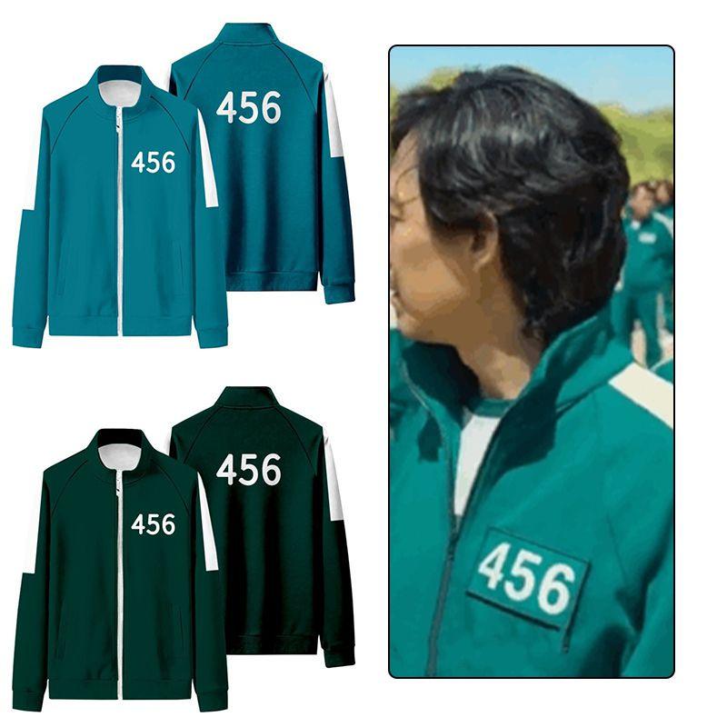 Игровое пальто Куртка кальмара Спорт 456 Netflix K-драма Корейский Ли Чонджэ Гихун Сон