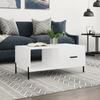 VidaXL Coffee Table High Gloss White 90x50x40 Cm Engineered Wood 829222