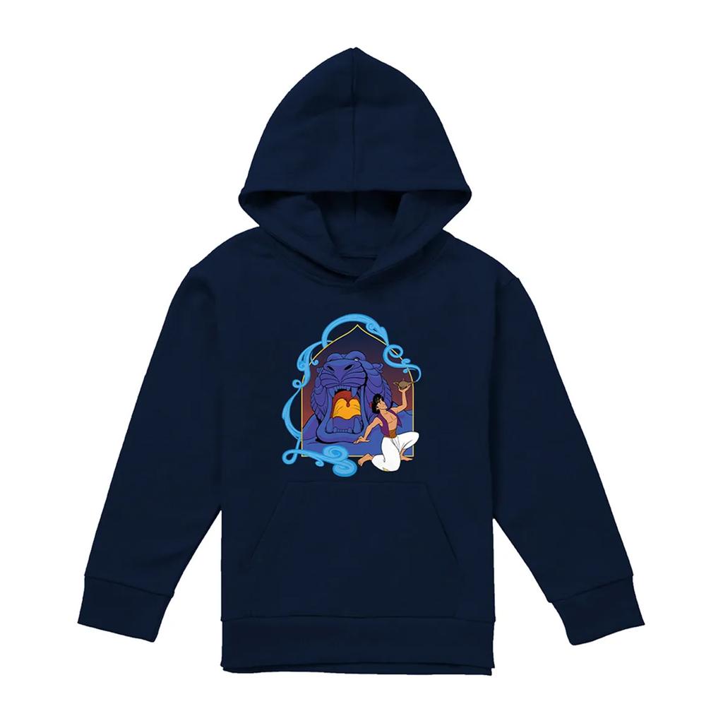 Aladdin Childrens/Kids At The Cave Of Wonders Magic Lamp Pullover Hoodie