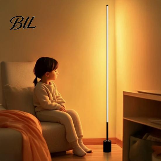 Ambient Lighting for Home Decor USB Floor Lamp Bedroom, 50/100cm Modern Standing Light with Remote, Stable Base Pets 360 Degree Dimmable LED