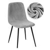 Velvet And Jacquard Short Back Chair Cover Bar Seat Covers Dining Covers Chair Stretch Dust Cover For Home Hotel Bar Wedding