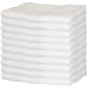 [Bulk Purchase Set] 100% Cotton White Face Towels, 10-Piece Set, 34 X 84cm