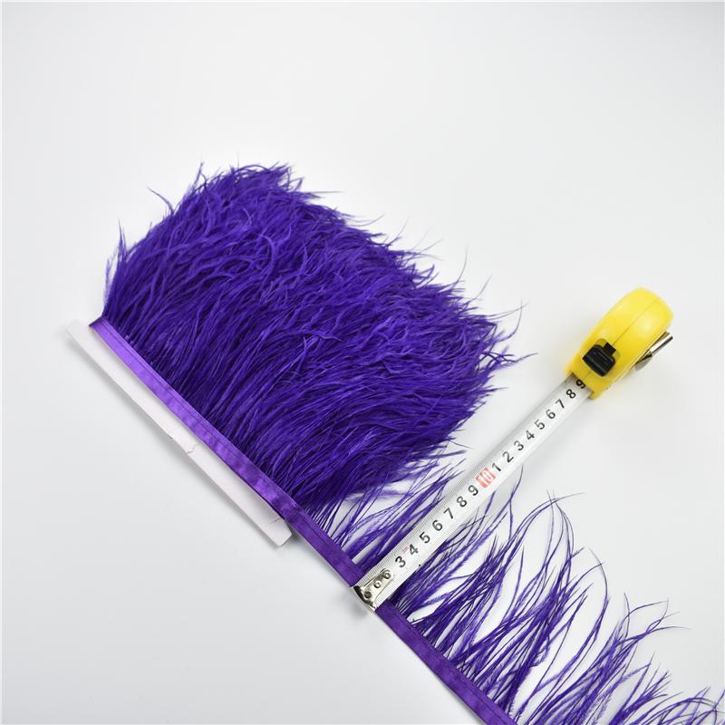 Перья1Метр Натуральная бахрома из страусиных перьев 8-10 см Цветные пушистые перья Отделка для шитья платьев Декор одежды Декор для вечеринок