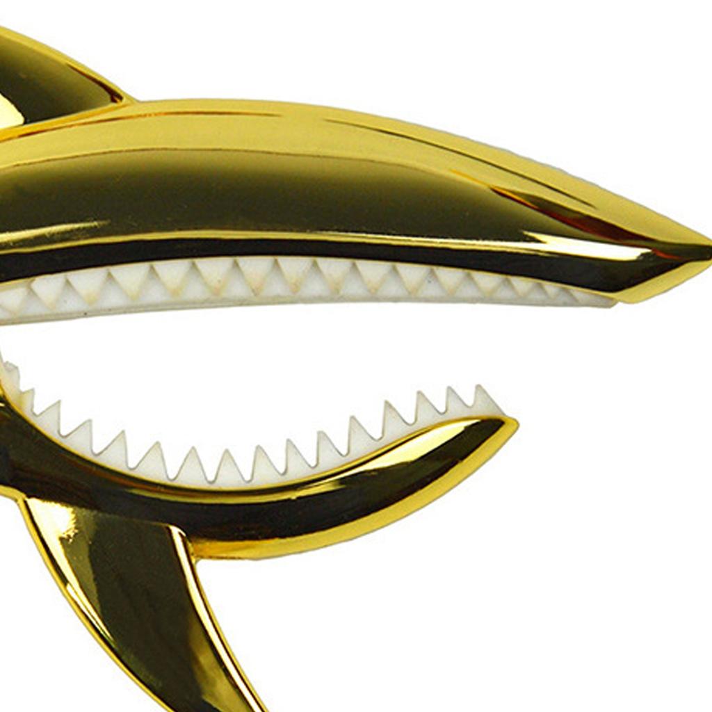 Акула Каподастр цинковый сплав Тон клип эластичный мягкий для акустической гитары укулеле мандолина банджо золото