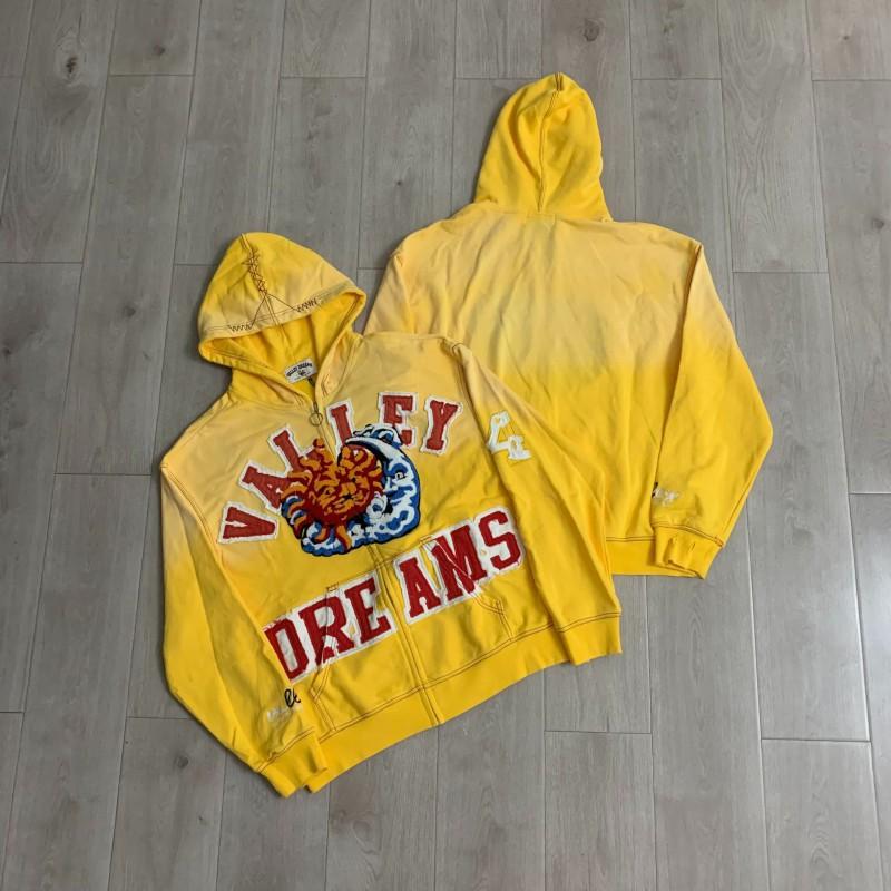 Mens Oversized Hooded Sweatshirt With Embroidered Patch Letters Streetwear Style Cotton Long Sleeve Pullover Casual Daily