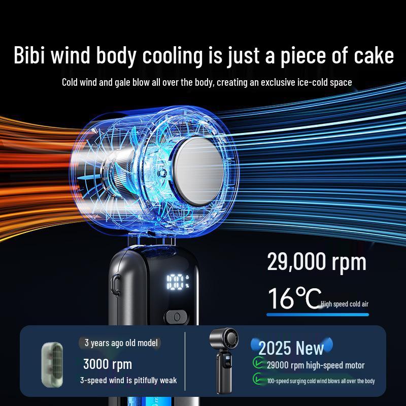 Turbo Portable Folding Mini Fan with Semiconductor Cooling