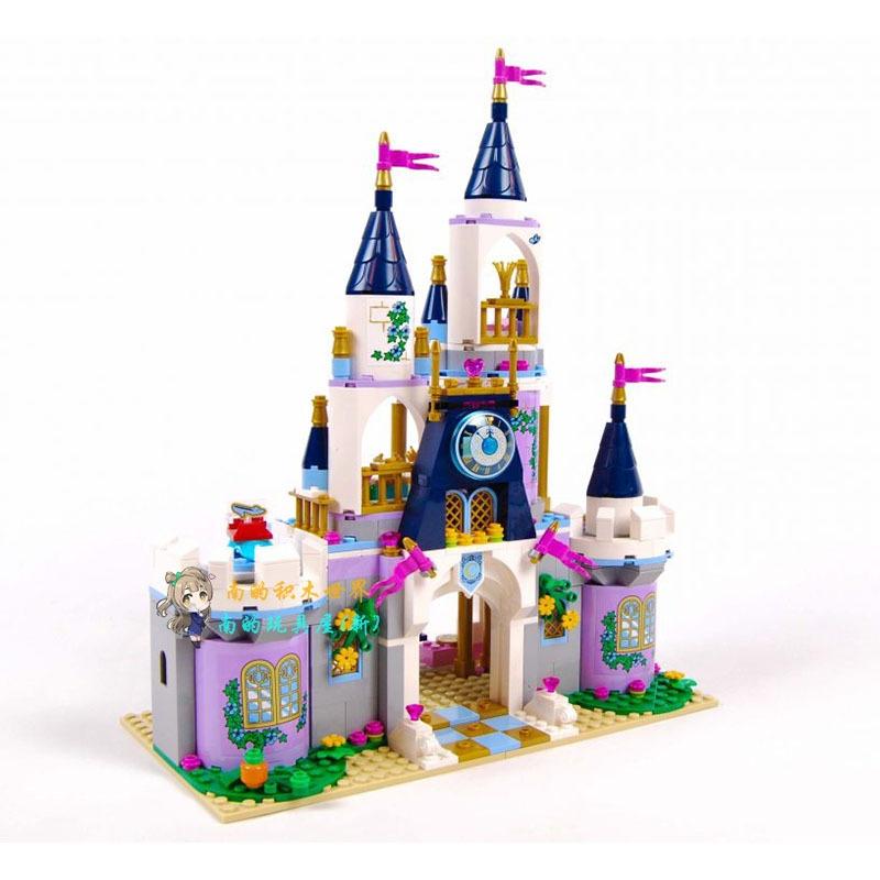 Girl Castle Park Princess Series DiSNi Cinderella's Dream Castle Assembly Blocks