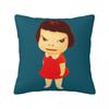 Yoshitomo Nara Square Pillowcase Pillow Cover Polyester Cushion Zip Decorative Comfort Throw Pillow for Home Living Room