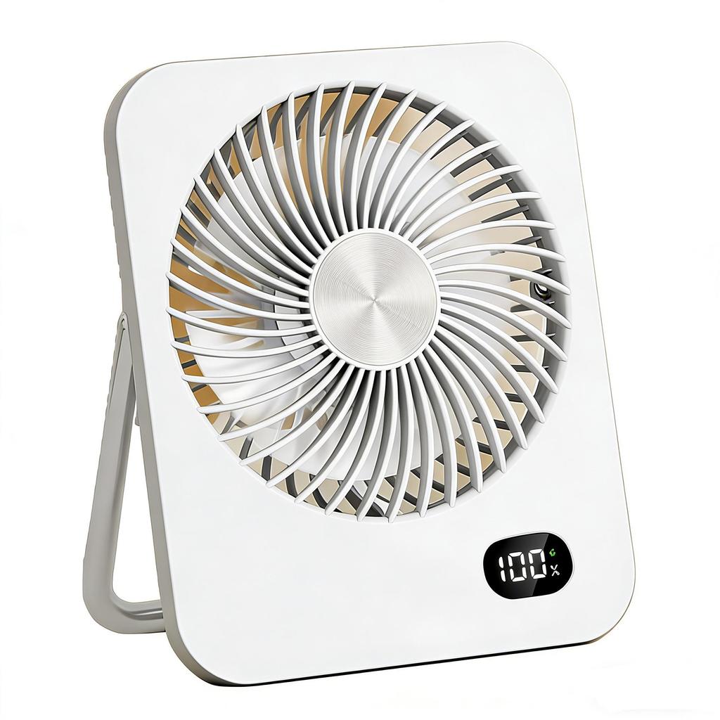 Compact Foldable Desktop & Wall-Mounted Silent Fan for Students