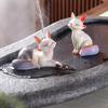 Tea Pet Color Changing Fox Resin Handcrafted Lucky Feng Shui Decoration with Hot Water Good Luck Symbol Teatable Teahouse Ornament