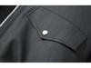 Men's 2025 Autumn/Winter Retro American Style PU Leather Down Jacket with Detachable Fur Collar