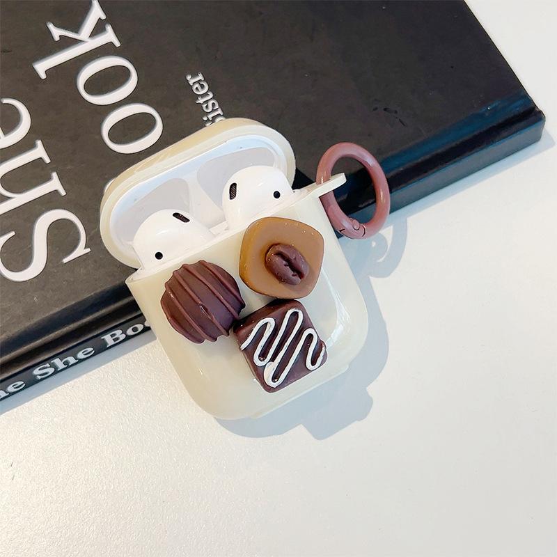 Подходит для чехла наушников Airpodspro2 Подходит для Apple Airpods 3/4 поколения Защитный чехол Пряжка-шоколадка