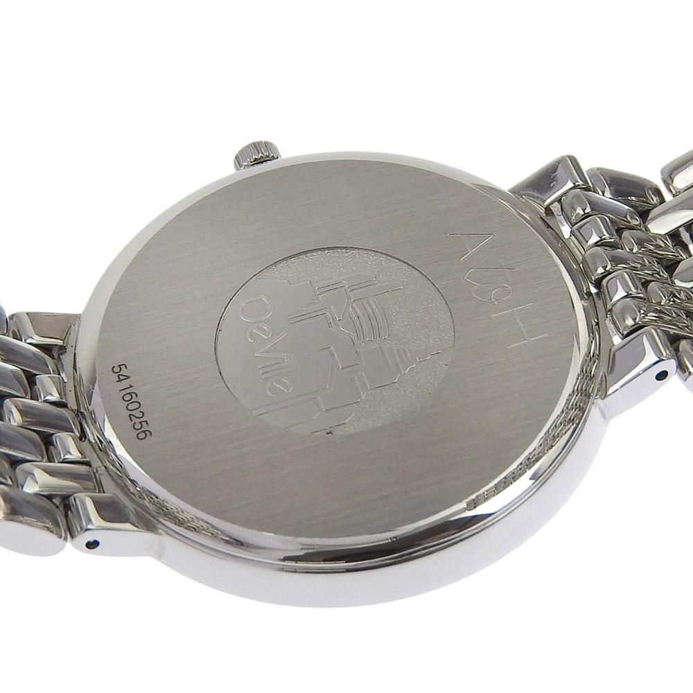 Omega Часы De Ville 7520.31 кал.1432 белый циферблат Нержавеющая сталь Кварцевые Аналоговый дисплей Для мальчиков Б/У