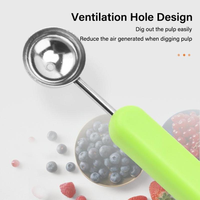 Набор инструментов для фруктов 4 в 1 из нержавеющей стали с эргономичной ручкой для легкой нарезки и резьбы