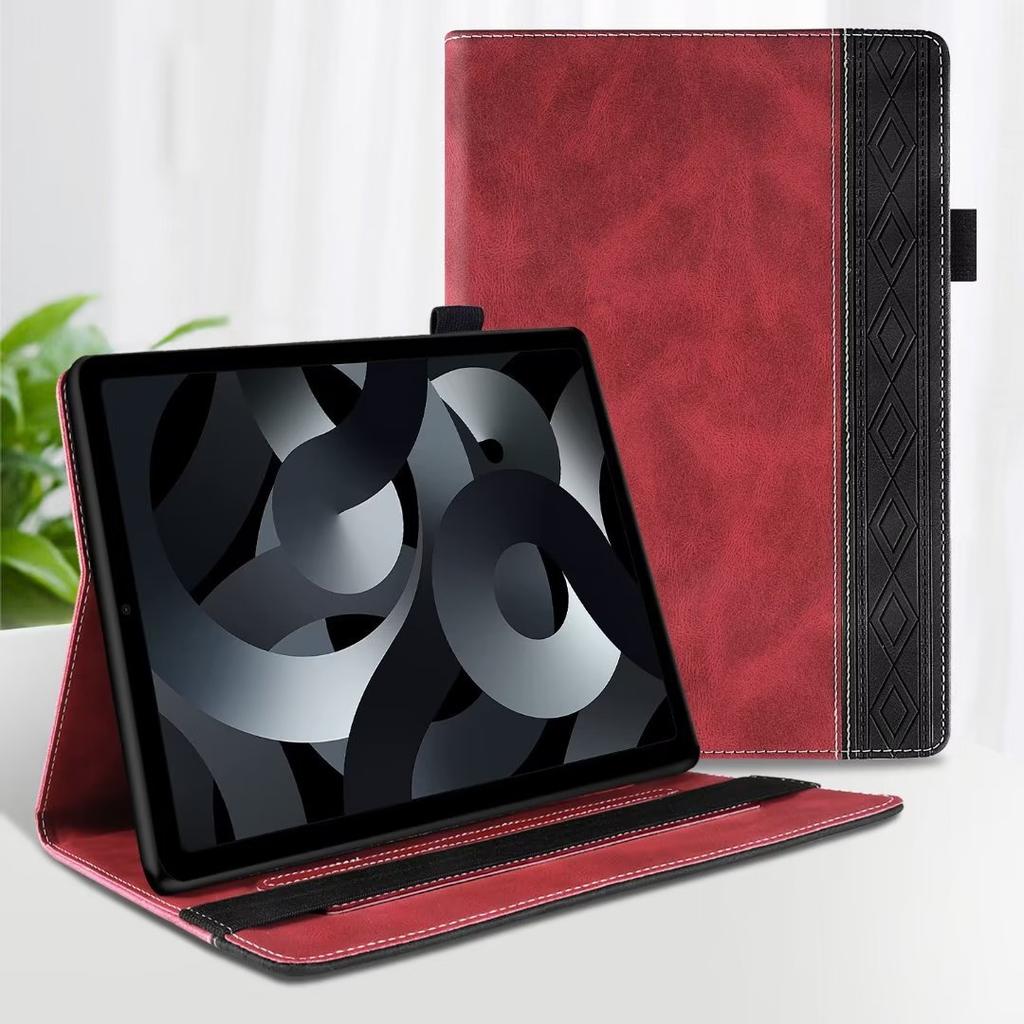 Подходит для iPad 10 плоский кожаный чехол Kindle Fire 7 splicing контрастный цветной чехол с карманом противоударный защитный чехол M10