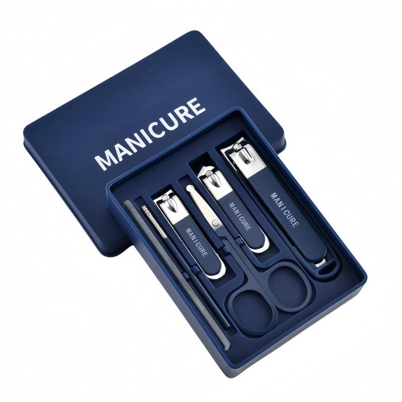 6-Piece Stainless Steel Anti-Splash Nail Clipper Set for Manicure and Pedicure