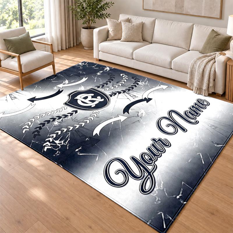 Clube do Remo Custom Name Personalized Rug Non‑Slip Doormat Floor Carpet Housewarming Birthday Gift for Family Friends
