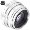 35mm F1.6 C Mount Large Aperture Manual Fixed Focus Portrait Camera Lens Accessorysilver