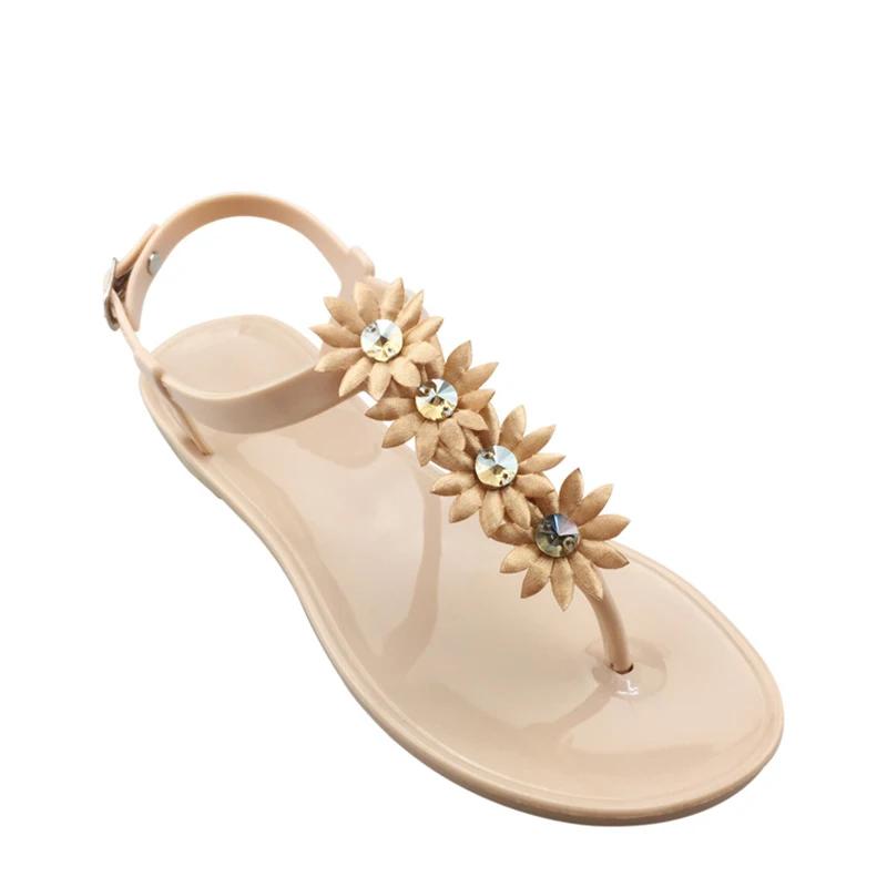 Празднуйте Прозрачная обувь Женская обувь-желе Сандалии для пляжного отдыха 2024 Новая Простая Модная Плоская обувь Женские шлепанцы Chaussure Femme