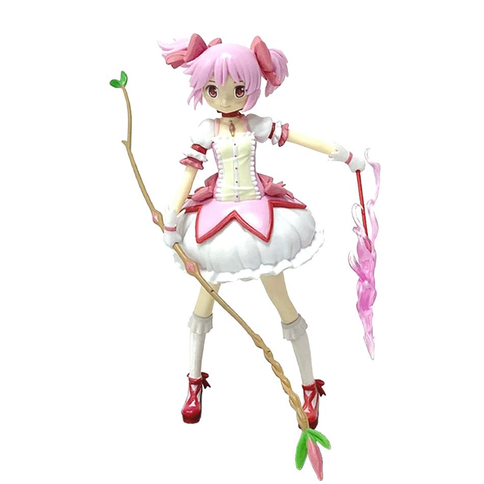 15СМ Аниме Фигурка Puella Magi Madoka Magica Сидячая Поза Мадока Фигурка Действия Волшебная Девочка Модель Декор Статуэтка Куклы Игрушки Подарок