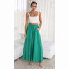 Summer Women's Wide Leg Pants with Elastic Waistband Casual Loose Fashion Trousers