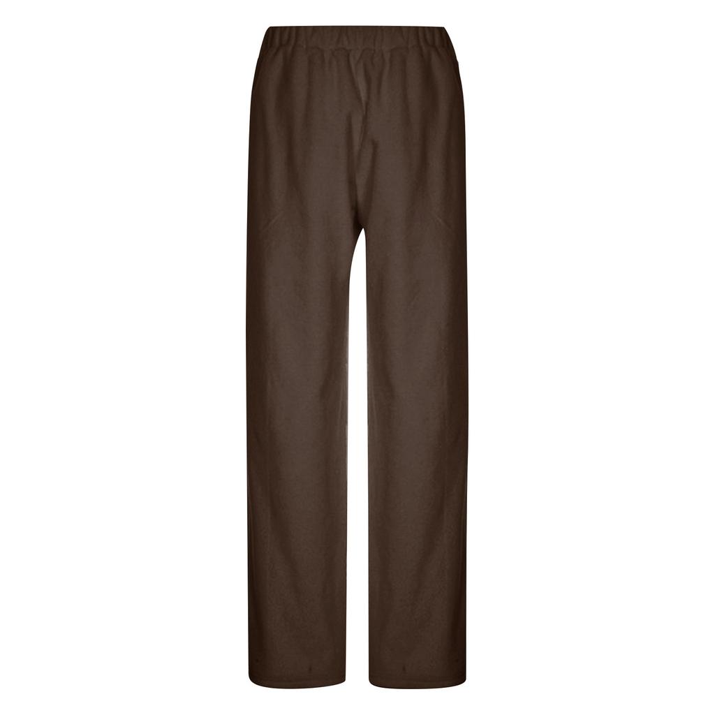 Women's Warm Shaker Velvet Elastic Waist Drawstring Solid Color Casual Pants