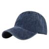 Evertop Water Washable Cotton Baseball Hat for Adults and Kids Pure Color with Custom Embroidered Logo Vintage Sunshade Style