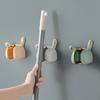 Danle Wall-Mounted Mop & Broom Holder with Hooks