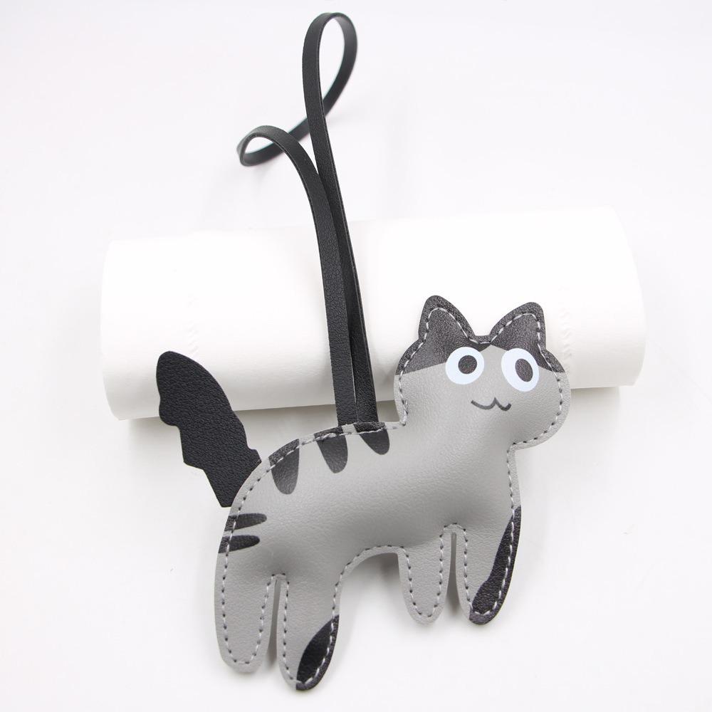 Милый щенок PU кожаный кот вешалка собака сумка кулон милый мультфильм брелок для мужчин