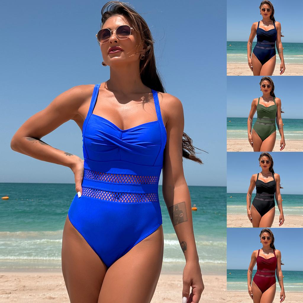 Women Bikini One Piece Sexy High Waist Bathing Suit Beach Swimwear Female Summer Swimsuit