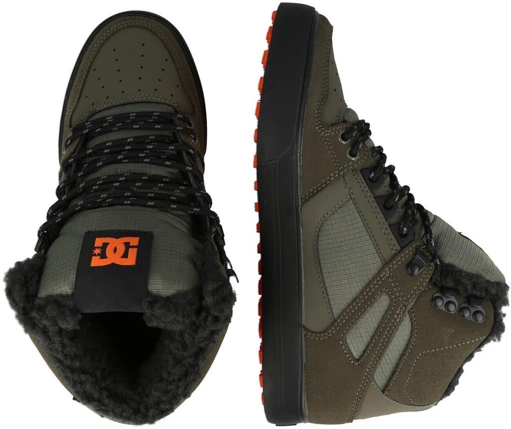 Кроссовки DC Shoes Pure High Top Wc Wnt пыльная олива/оранжевый