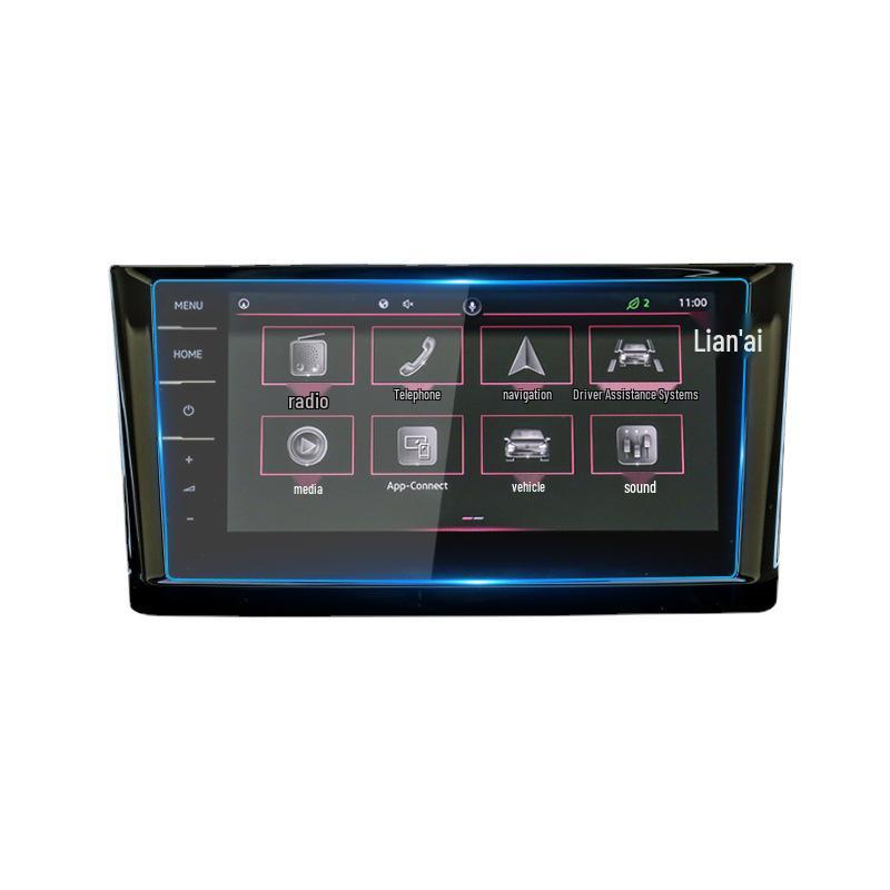 Volkswagen Viloran Navigation Tempered Film Screen Protector for Center Console Instrument Panel