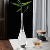 Цветочная композиция Дзен ваза Настольная ваза Прозрачное стекло Маленькая ваза Гидропоника Японское украшение для дома Домашний орнамент Ремесло