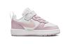 Nike Кроссовки Court Borough Low для малышей, розово-белые, для младенцев и малышей DQ0493-100