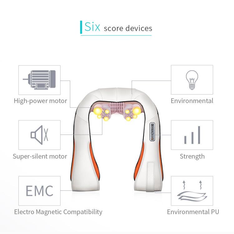 U-образный массажер электрический инфракрасный вибрационный массажер шиацу для разминания спины, шеи и тела