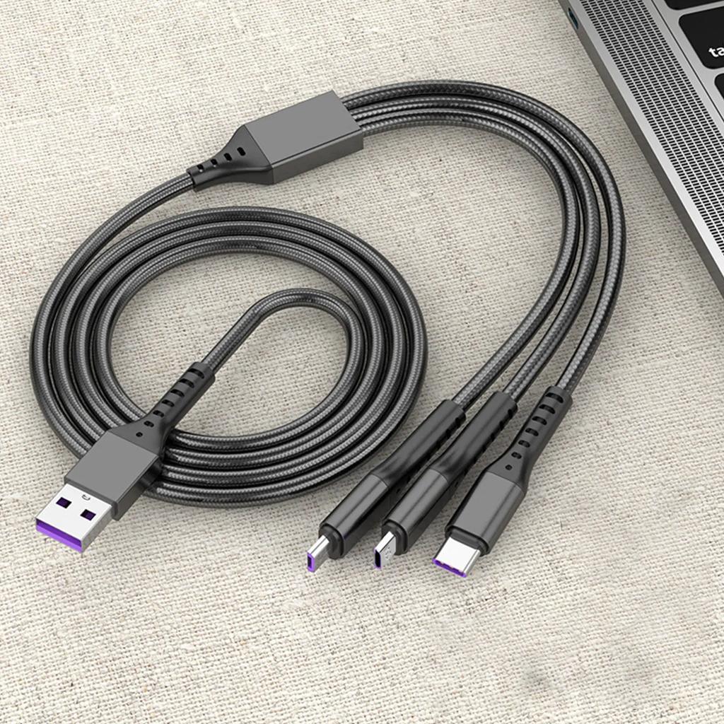 Lovebay 3 в 1 5A 66W USB Type-C кабель для быстрой зарядки 3 в 1 Micro USB Type C зарядное устройство кабель для передачи данных для iPhone 14 Samsung Xiaomi